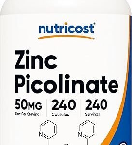 Zinc Picolinate 50mg Vegetarian Capsules (240)