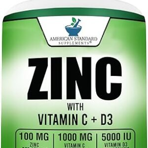 Zinc, Vitamin C, D3 Supplement Capsules